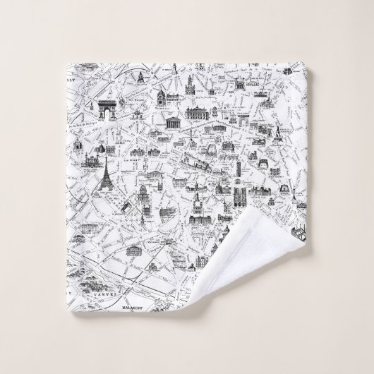 Paris Eiffel Tower Bad Handdoek (Wasdoekje)