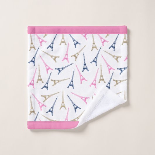 Paris Eiffel Tower Bad Handdoek (Wasdoekje)