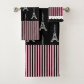 Paris Eiffel Tower Bath Towells Set Gift Bad Handdoek (Insitu)