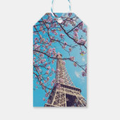Paris Eiffel Tower Blooms in Springtime Gift Label Cadeaulabel (Achterkant)