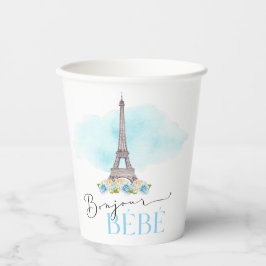 Paris Eiffel Tower Bonjour Baby Cups Papieren Bekers