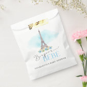 Paris Eiffel Tower Bonjour Baby shower Favor Bags Bedankzakje (Gezegeld)