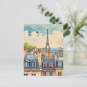 Paris Eiffel Tower Briefkaart (Staand voorkant)
