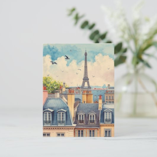 Paris Eiffel Tower Briefkaart (Staand voorkant)