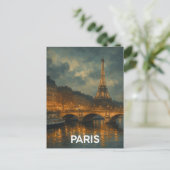 Paris Eiffel Tower Briefkaart (Staand voorkant)