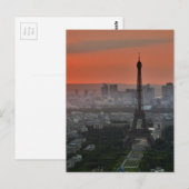 Paris Eiffel Tower Briefkaart (Voorkant / Achterkant)