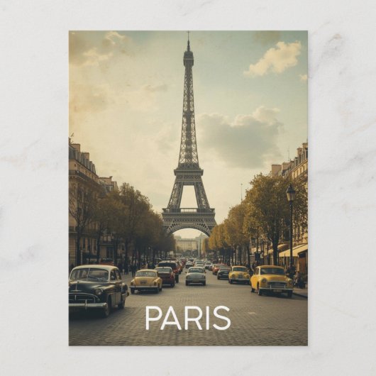 Paris Eiffel Tower Briefkaart (Voorkant)