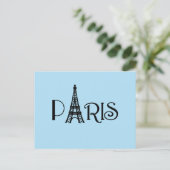 Paris Eiffel Tower Briefkaart (Staand voorkant)