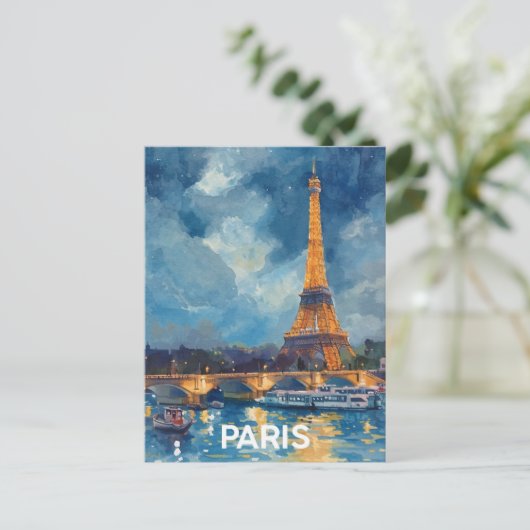 Paris Eiffel Tower Briefkaart (Staand voorkant)