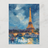 Paris Eiffel Tower Briefkaart (Voorkant)