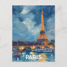 Paris Eiffel Tower Briefkaart