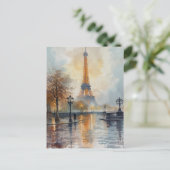 Paris Eiffel Tower Briefkaart (Staand voorkant)