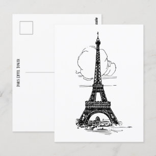 Paris Eiffel Tower Briefkaart