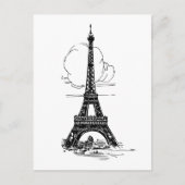 Paris Eiffel Tower Briefkaart (Voorkant)