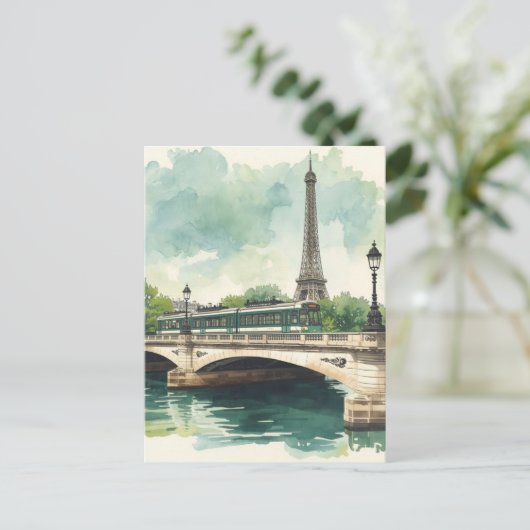 Paris Eiffel Tower Briefkaart (Staand voorkant)