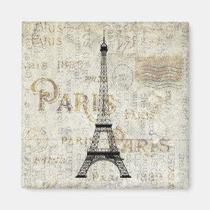 Paris Eiffel Tower  Briefkaart Magnet