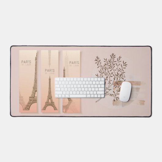 Paris Eiffel Tower Bureaumat (Keyboard & Muis)