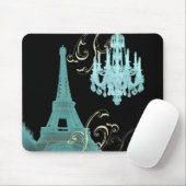 Paris Eiffel Tower Chandelier vintage Muismat (Met muis)