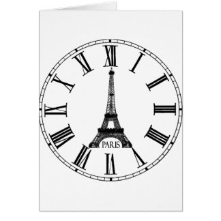 Paris Eiffel Tower Clock French