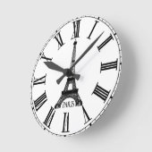 Paris Eiffel Tower Clock French Ronde Klok (Hoek)