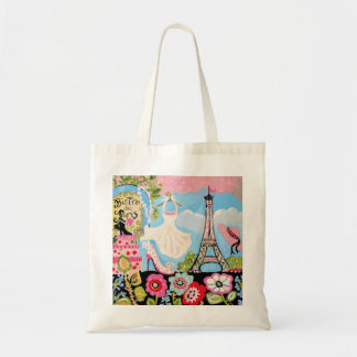 Paris Eiffel Tower Collage Bag Tote Bag