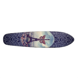 Paris Eiffel Tower  Collage Skateboard