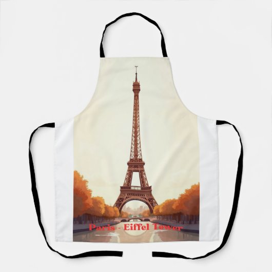 Paris Eiffel Tower Cornhole– France Travel Design. Schort (Voorkant)