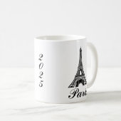 Paris Eiffel Tower Design Mug Koffiemok (Voorkant rechts)