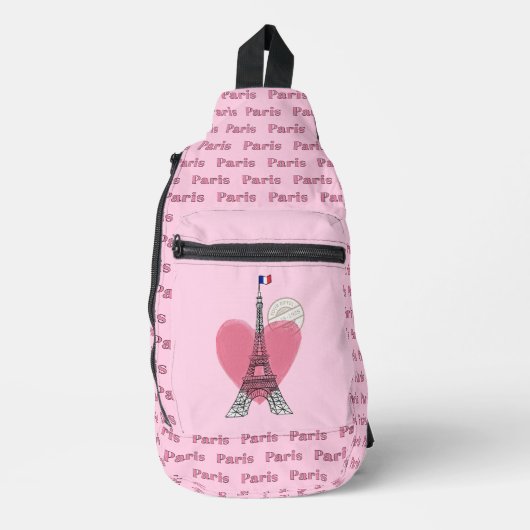 Paris Eiffel Tower Design Sling Bag (Voorkant)
