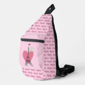 Paris Eiffel Tower Design Sling Bag (Rechterhoek)