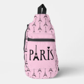 Paris Eiffel Tower Design Sling Bag (Voorkant)