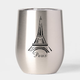 Paris Eiffel Tower Design Thermische Wijn Tumbler