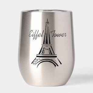 Paris Eiffel Tower Design Thermische Wijn Tumbler