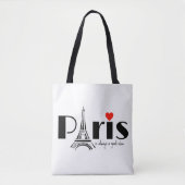 Paris Eiffel Tower Design Tote Bag (Voorkant)