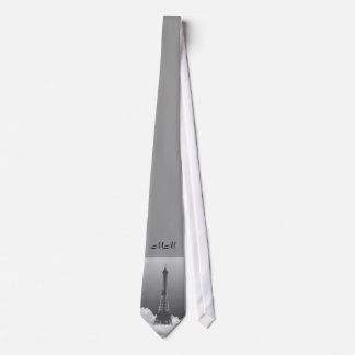 Paris Eiffel Tower Floats in Cloud Monogram Stropd Stropdas