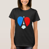 Paris Eiffel Tower France T-shirt (Voorkant)