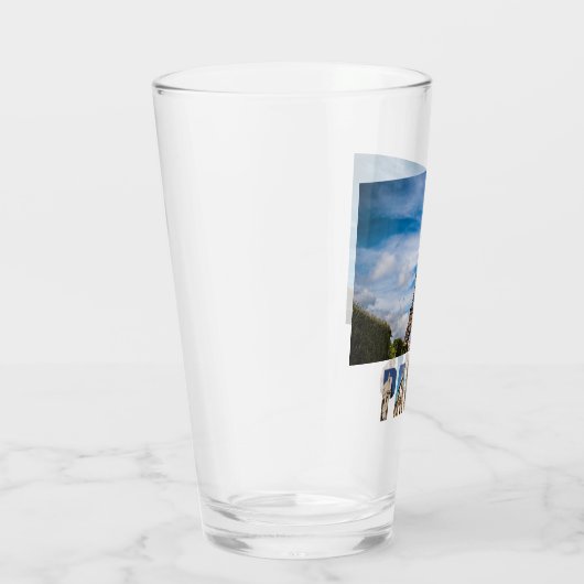 Paris Eiffel Tower Frankrijk Franse City Beer Pint Glas (Rechts)
