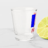 Paris Eiffel Tower Frankrijk Franse vlag Shot Glas (Links)
