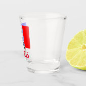 Paris Eiffel Tower Frankrijk Franse vlag Shot Glas (Rechts)