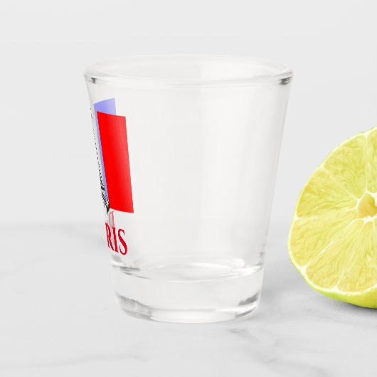 Paris Eiffel Tower Frankrijk Franse vlag Shot Glas (Rechts)