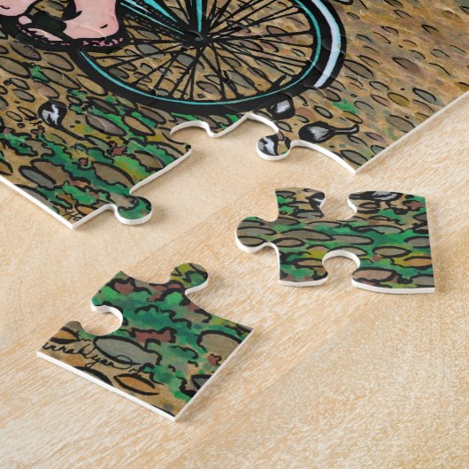 Paris Eiffel Tower French Art Puzzle Hannah Lynn Legpuzzel (Zijkant)