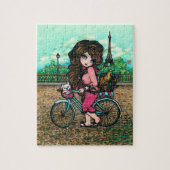 Paris Eiffel Tower French Art Puzzle Hannah Lynn Legpuzzel (Verticaal)