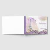 Paris Eiffel Tower French Lavender Quinceanera Gastenboek (Volledig)