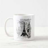 Paris Eiffel Tower French Scene Collage Koffiemok (Links)
