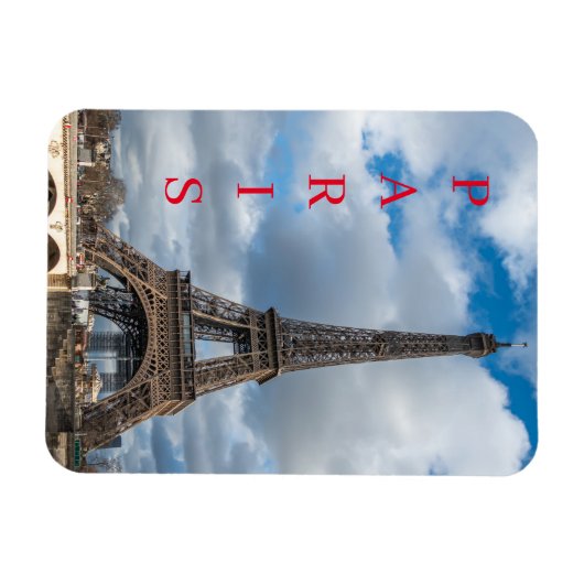 Paris Eiffel Tower fridge magnet Magneet (Horizontaal)