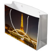 Paris Eiffel Tower Gift Bag Groot Cadeauzakje (Achterkant Gekanteld)