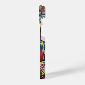 Paris Eiffel Tower Graffiti Street Art iPhone Hoesje (Linkerkant)