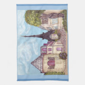 Paris Eiffel Tower inspireert Kitchen Towel Theedoek (Verticaal)