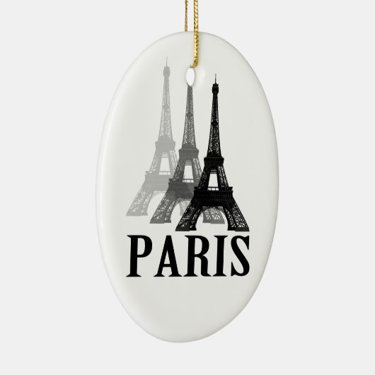Paris Eiffel Tower Keramisch Ornament (Rechts)