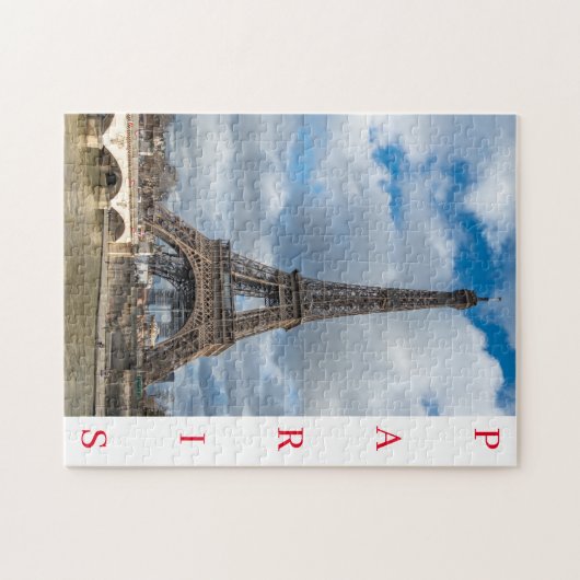 Paris Eiffel Tower klassiek uitzicht puzzel Legpuzzel (Horizontaal)
